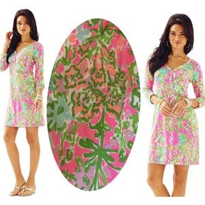 Lilly Pulitzer Palmetto Dress, Size Large, in Flamingo Pink Southern Charm